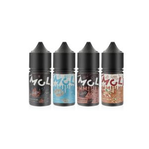 SANDI MCLIN 系列口味全圖展示，包含可可牛奶、爆米花、養樂多等熱門風味