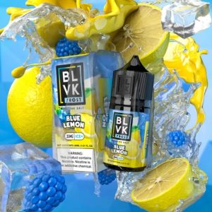 BLVK 藍莓萊姆冰煙油瓶身特寫、FROST 系列包裝設計圖