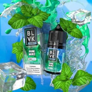BLVK 涼爽薄荷冰煙油瓶身、FROST 系列煙油包裝