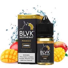 BLVK 芒果煙油產品圖、BLVK 芒果果香煙油瓶身展示