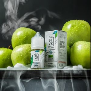 BLVK 蘋果冰煙油產品照、青蘋果涼感煙油包裝