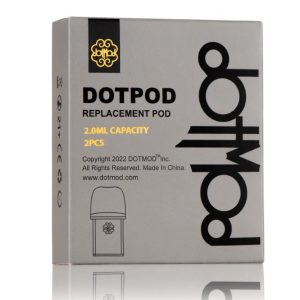 DOTMOD Dotpod 系列空煙彈外盒包裝圖（適用 Pro / Lite / S / Nano 機型，共 2 入）