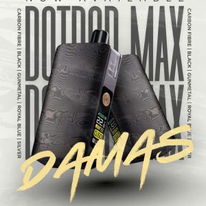 Dotmod DotPod Max Damas 主機正面展示照｜Damas 紋理雷雕機身與彩色螢幕